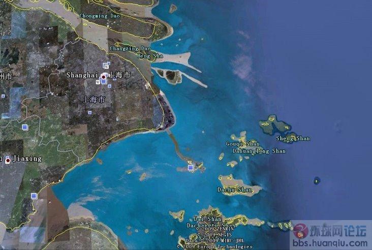 中国海岸怎么了?在谷歌地图上看的奇怪现象