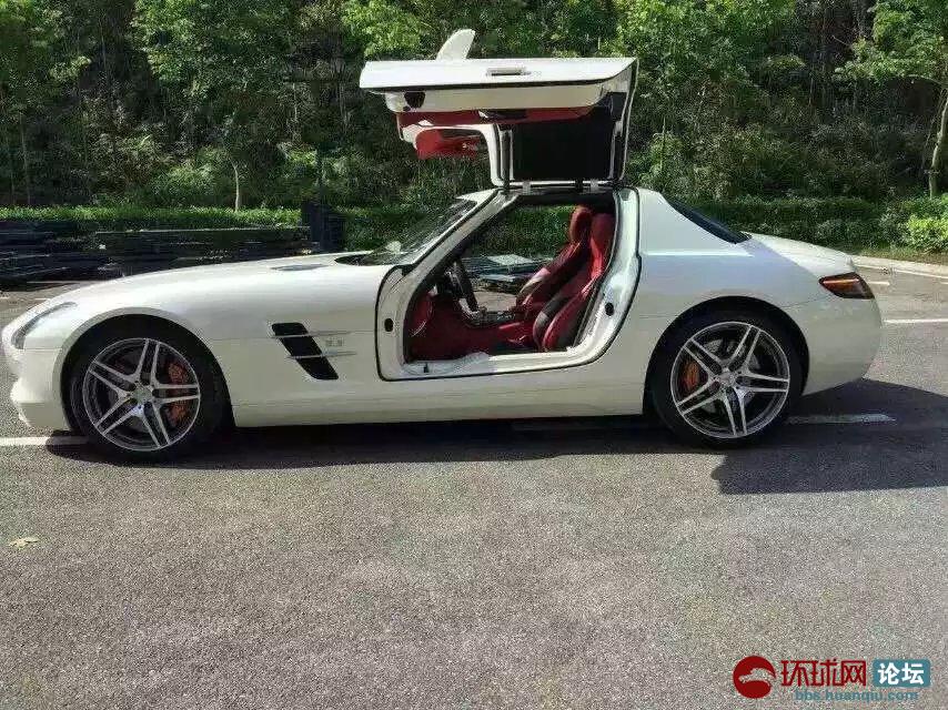 奔驰海鸥 sls 63-amg最顶级跑车,基本全新车一台.白色红内 全高清图片