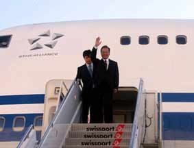 中国总理温家宝抵达美国纽约