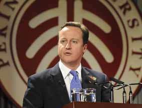 英首相卡梅伦北大演讲