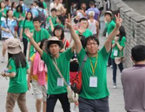 韩国团员爬长城