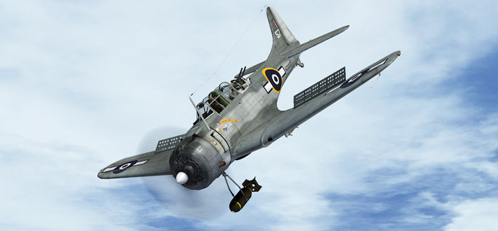 sbd"无畏式"为道格拉斯公司开发的舰上俯冲轰炸机