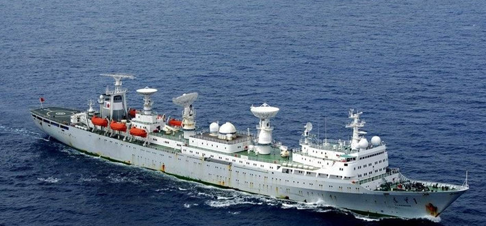 远望1号,718型航天测量船.