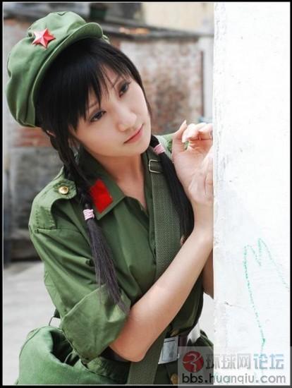 帥氣軍裝美女