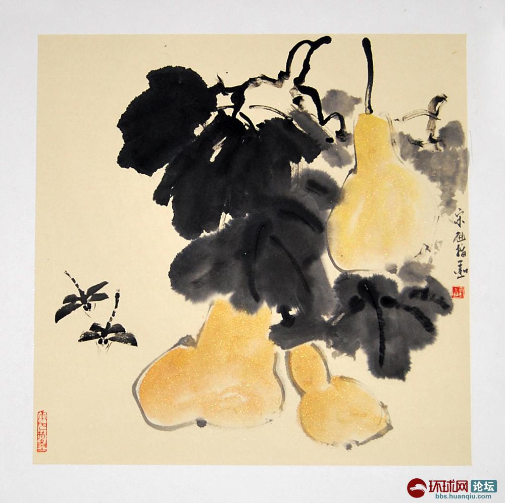 城市画苑推荐赏析:指画才女——画家宋旭作品系列